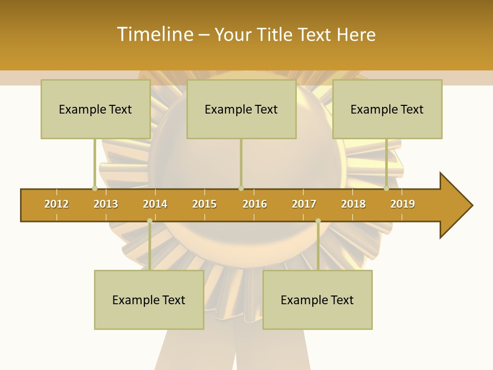 Warranty Leadership Gold PowerPoint Template