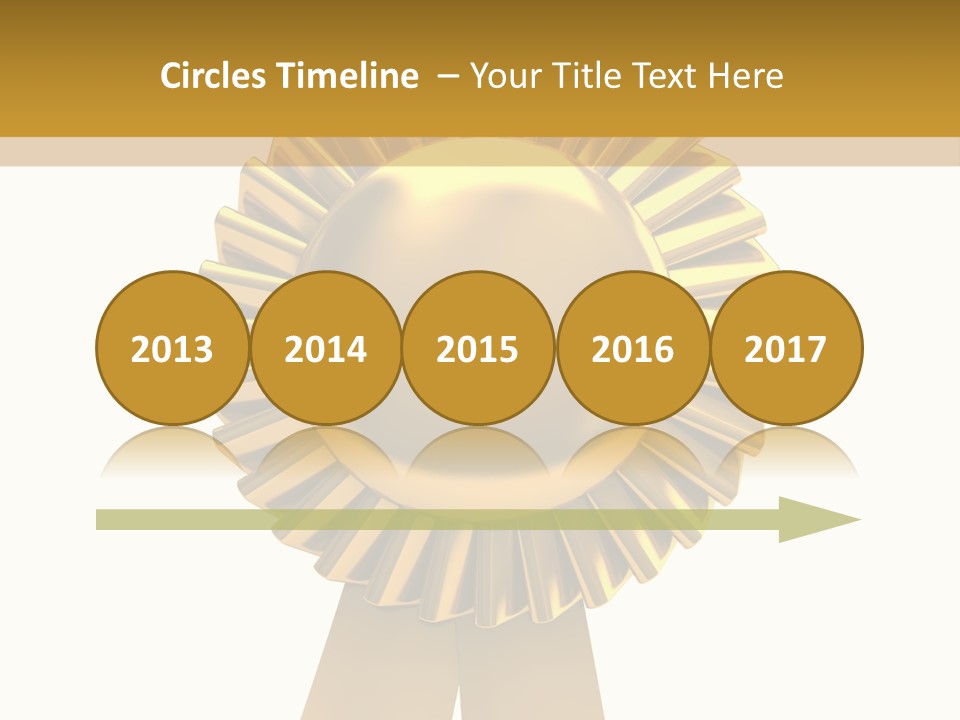 Warranty Leadership Gold PowerPoint Template