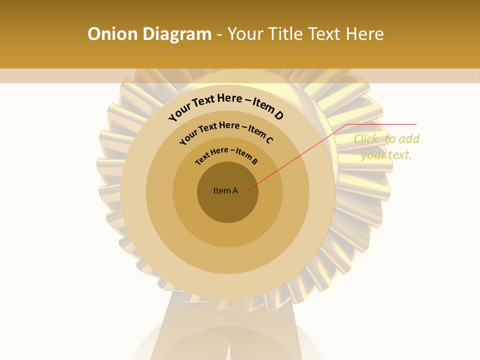 Warranty Leadership Gold PowerPoint Template