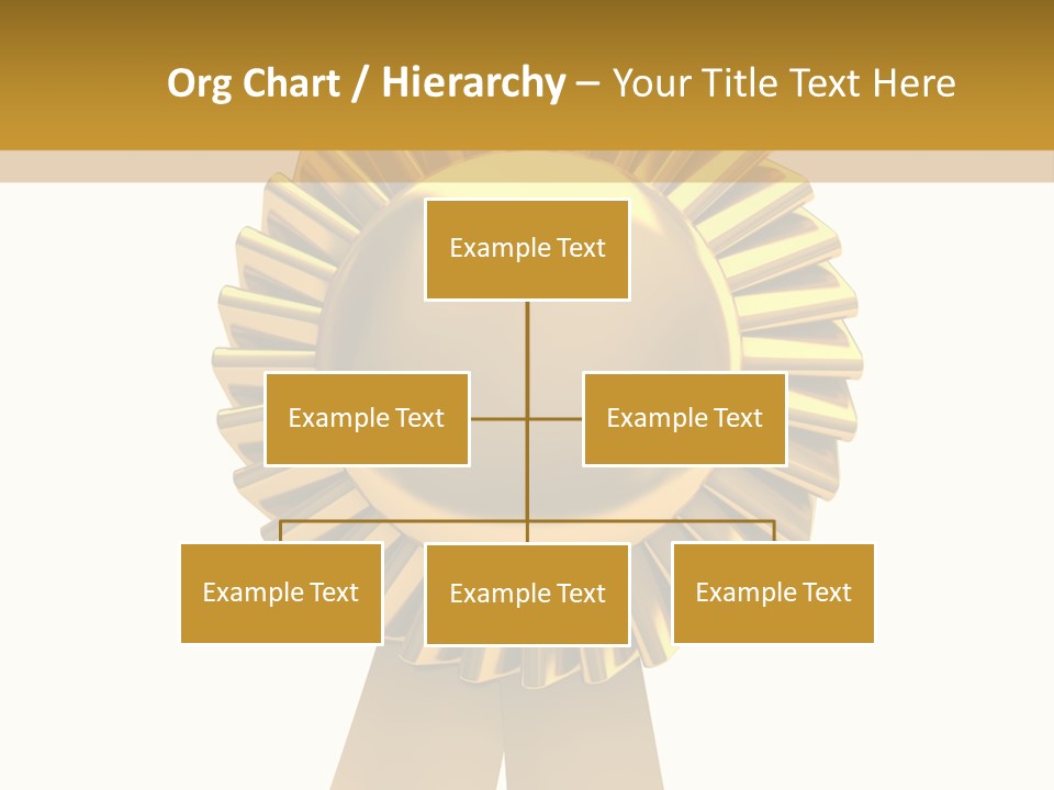 Warranty Leadership Gold PowerPoint Template