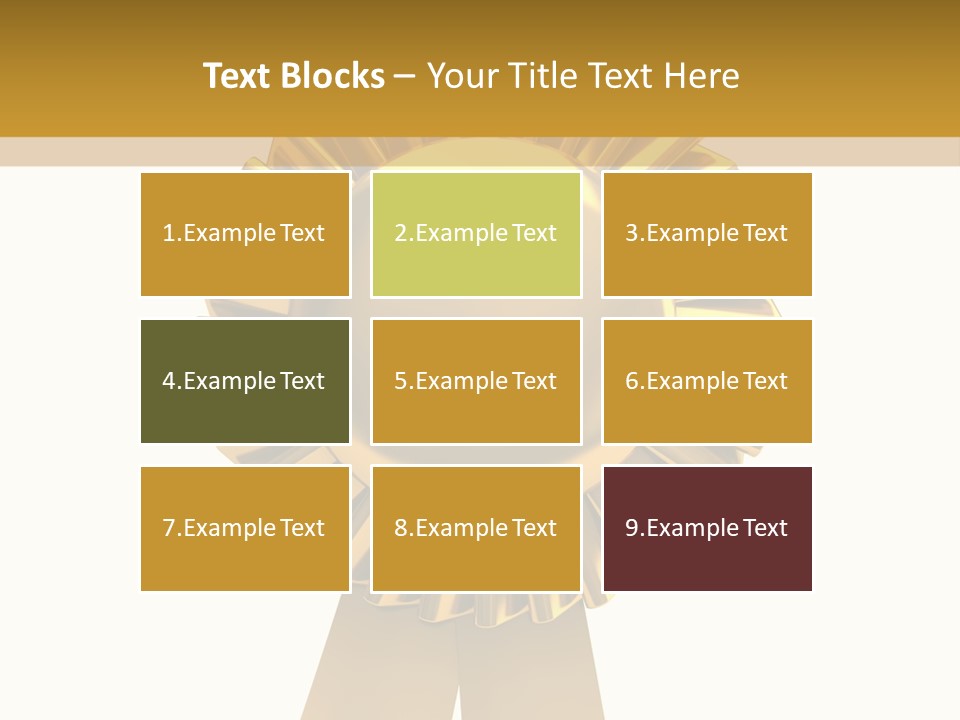 Warranty Leadership Gold PowerPoint Template