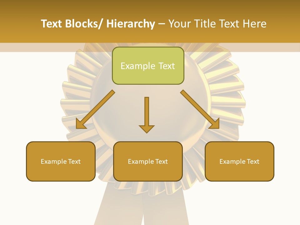 Warranty Leadership Gold PowerPoint Template