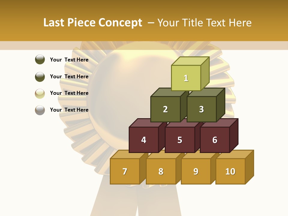 Warranty Leadership Gold PowerPoint Template