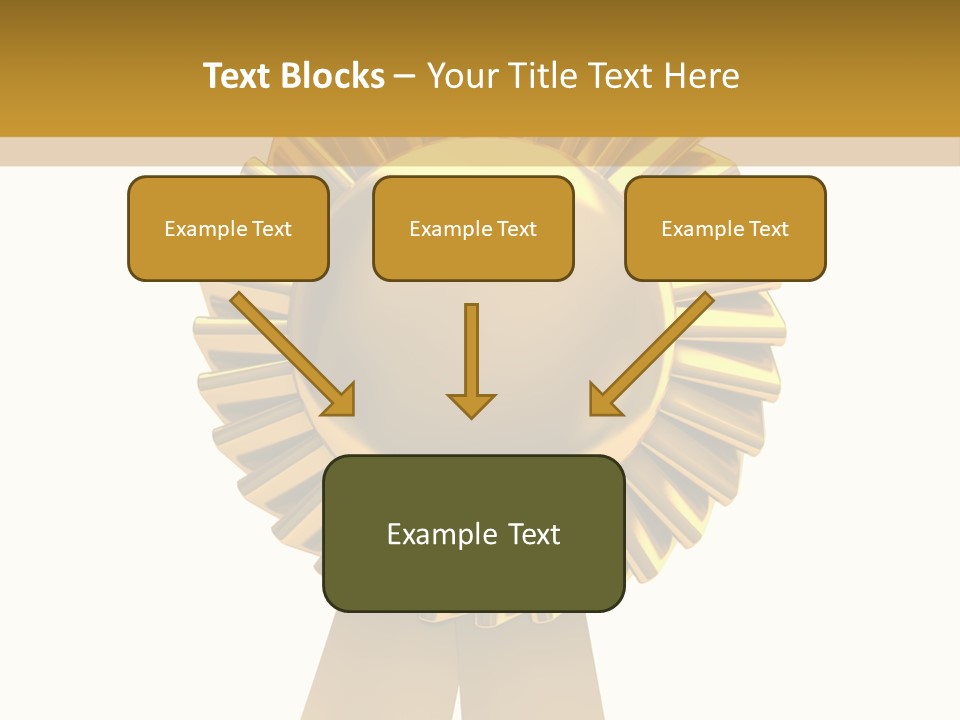 Warranty Leadership Gold PowerPoint Template