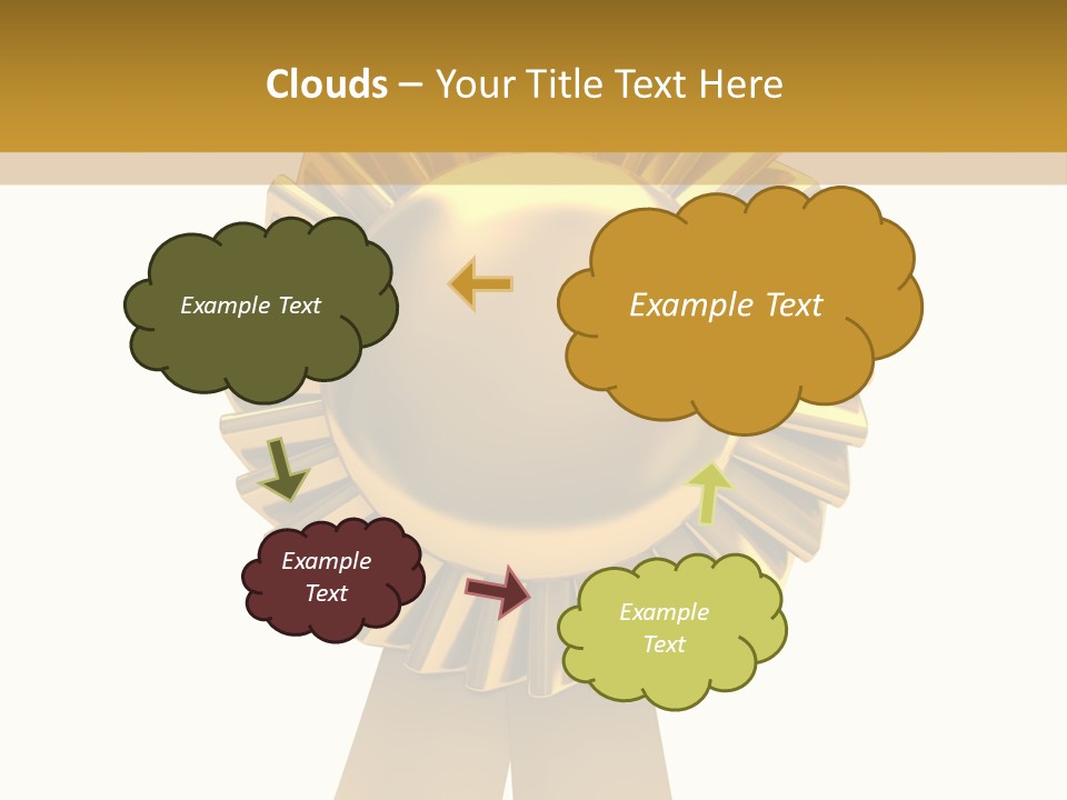 Warranty Leadership Gold PowerPoint Template