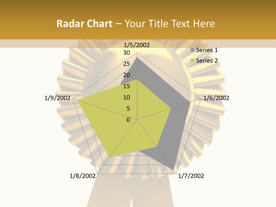 Warranty Leadership Gold PowerPoint Template