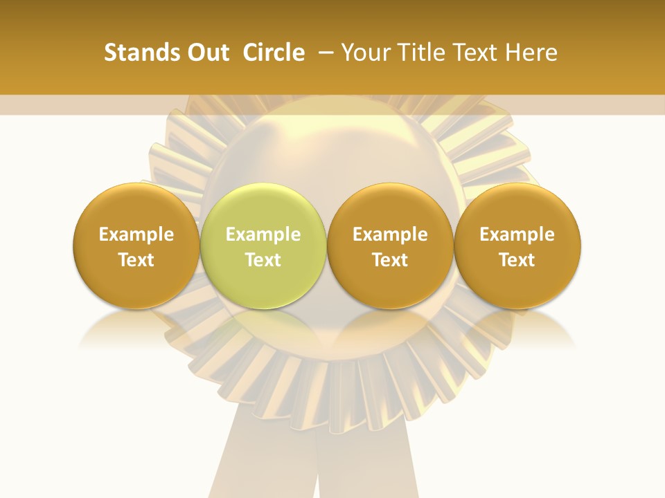 Warranty Leadership Gold PowerPoint Template