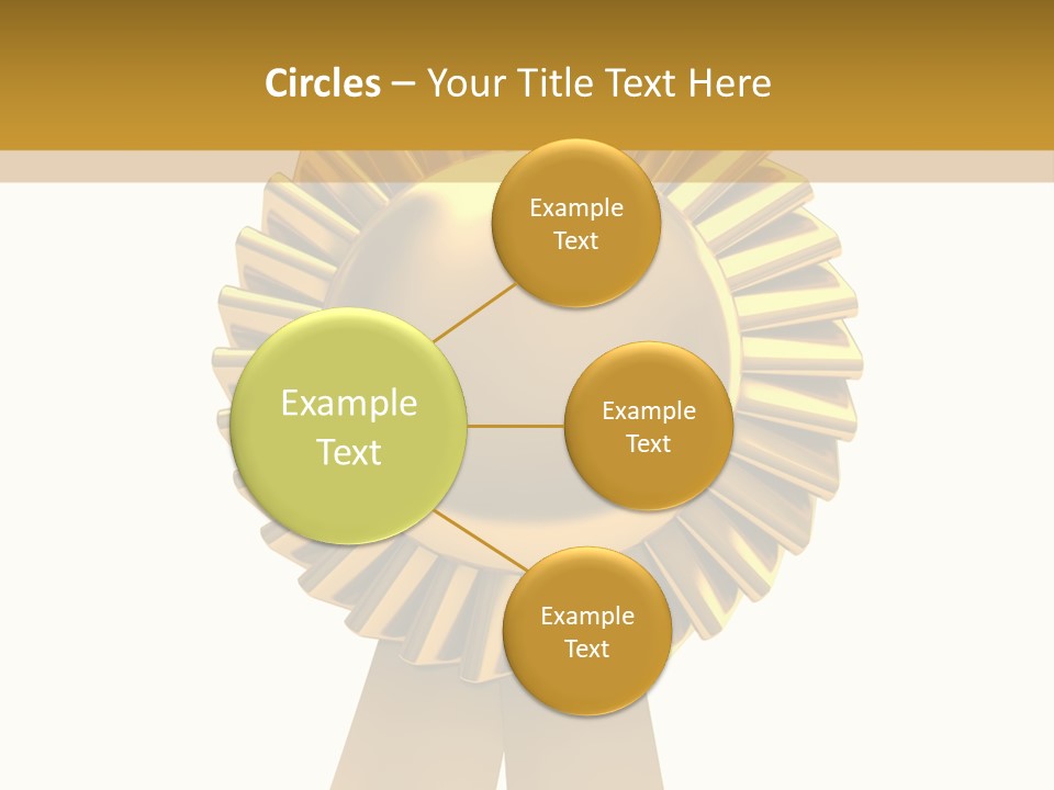 Warranty Leadership Gold PowerPoint Template