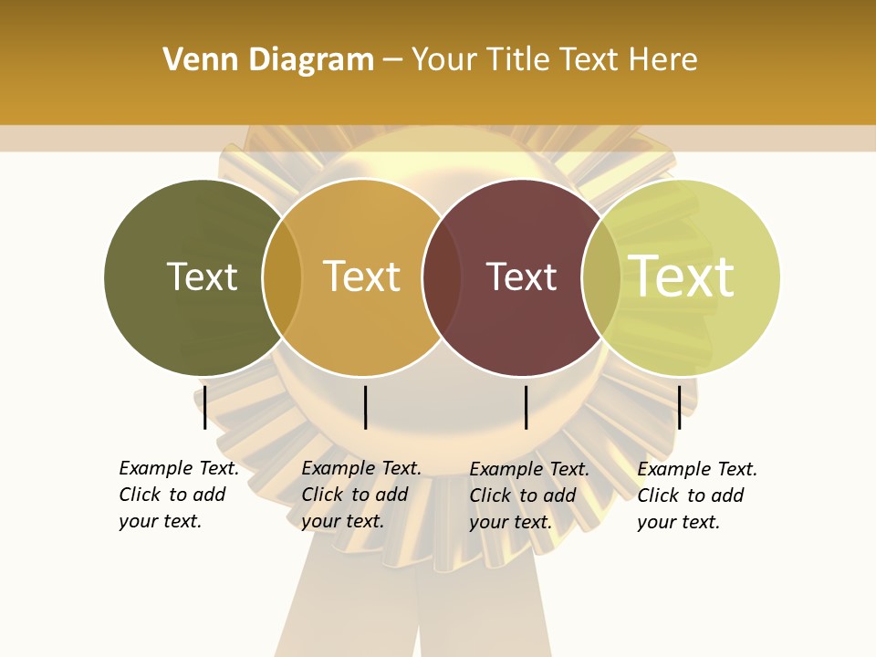 Warranty Leadership Gold PowerPoint Template