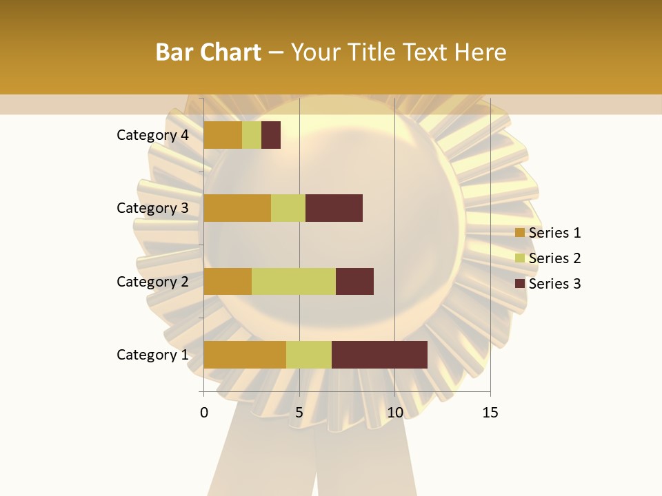 Warranty Leadership Gold PowerPoint Template