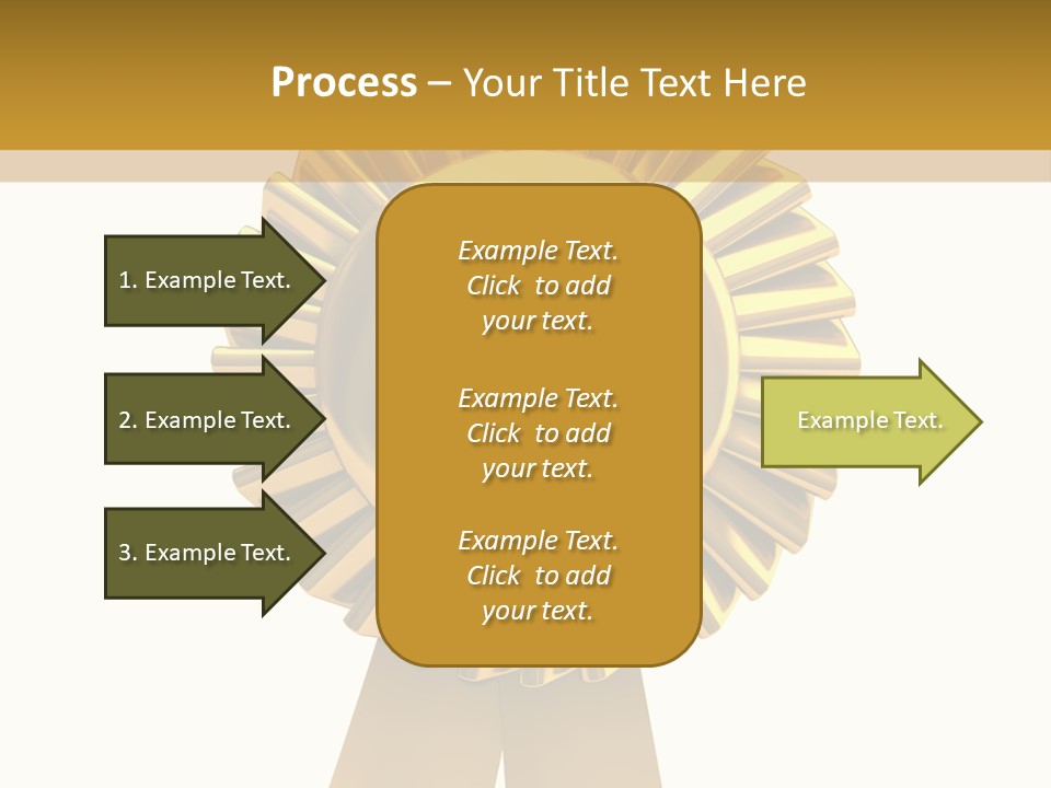 Warranty Leadership Gold PowerPoint Template