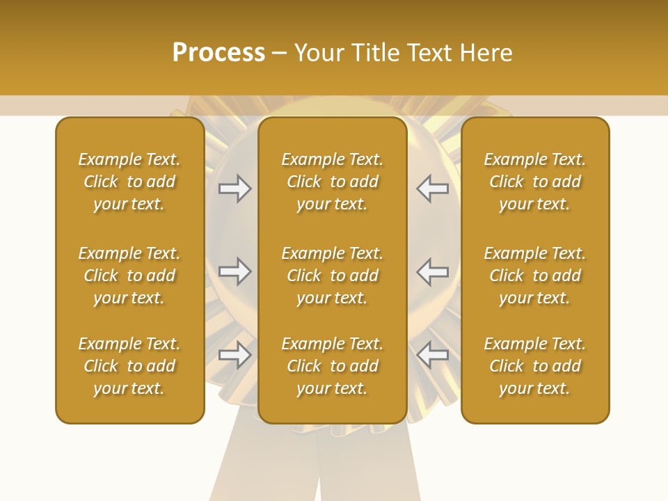Warranty Leadership Gold PowerPoint Template