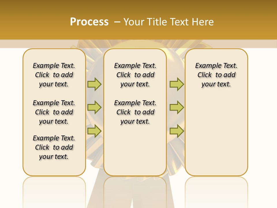 Warranty Leadership Gold PowerPoint Template