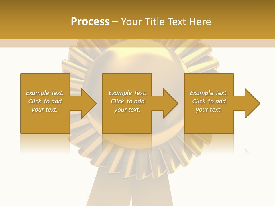 Warranty Leadership Gold PowerPoint Template