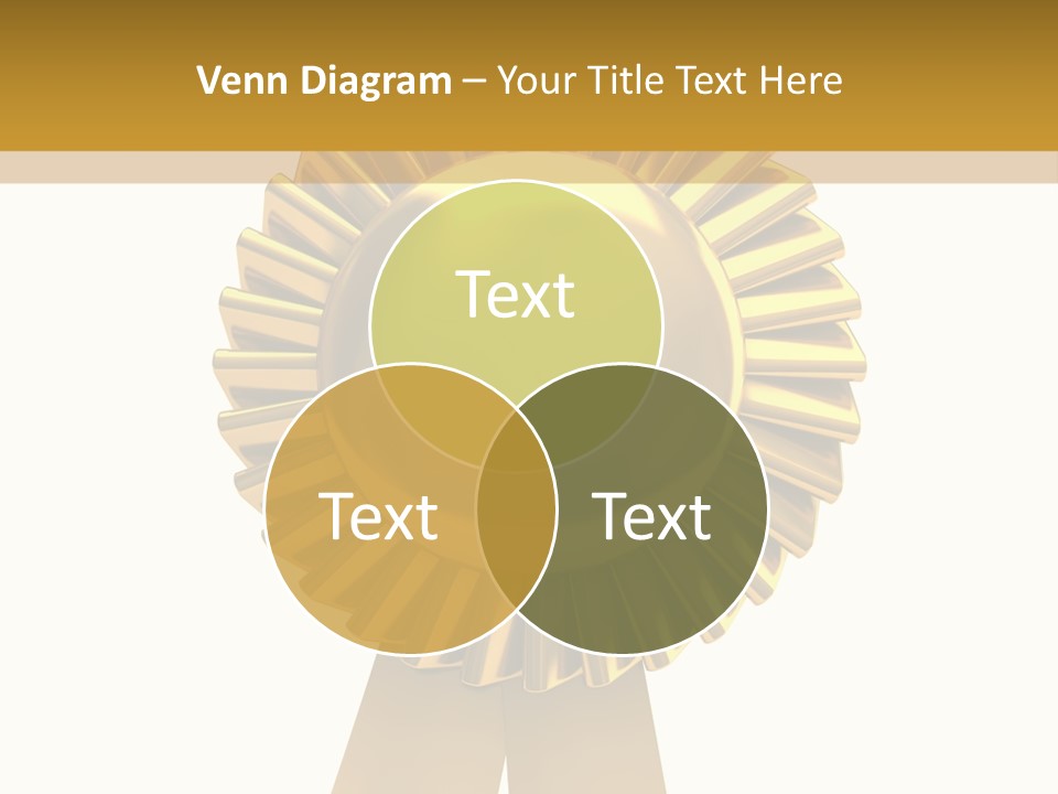 Warranty Leadership Gold PowerPoint Template