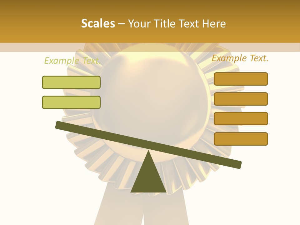 Warranty Leadership Gold PowerPoint Template