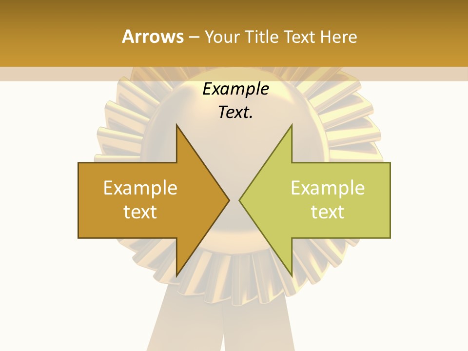 Warranty Leadership Gold PowerPoint Template