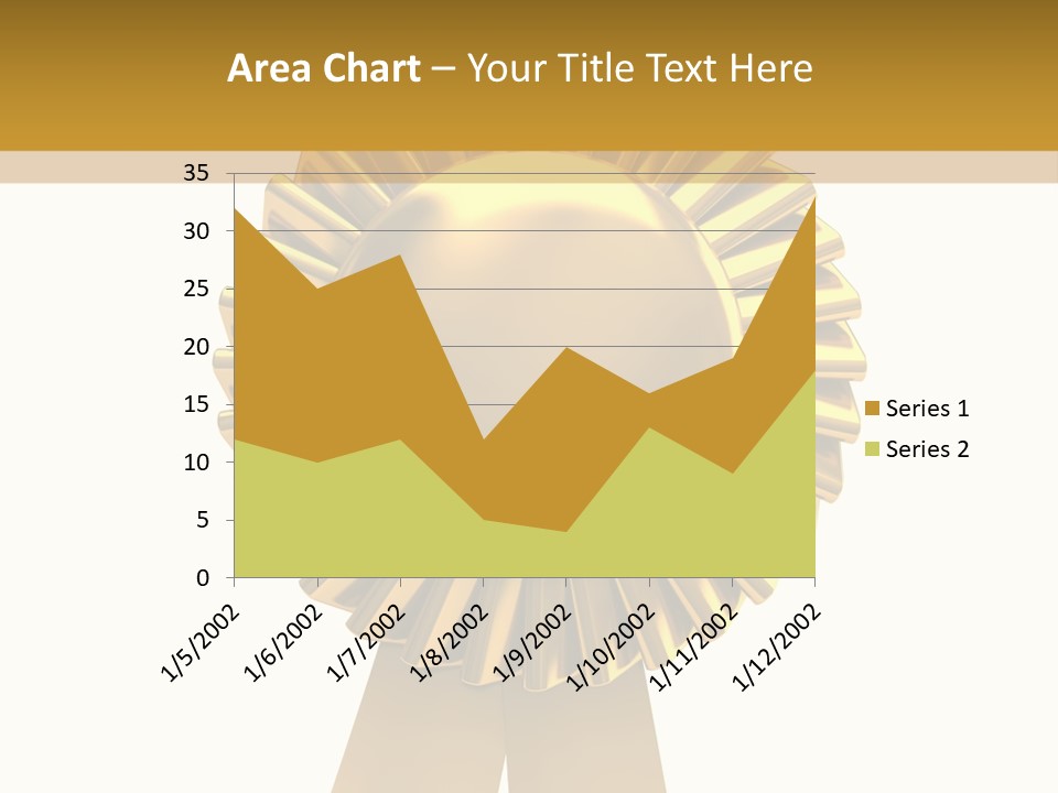 Warranty Leadership Gold PowerPoint Template