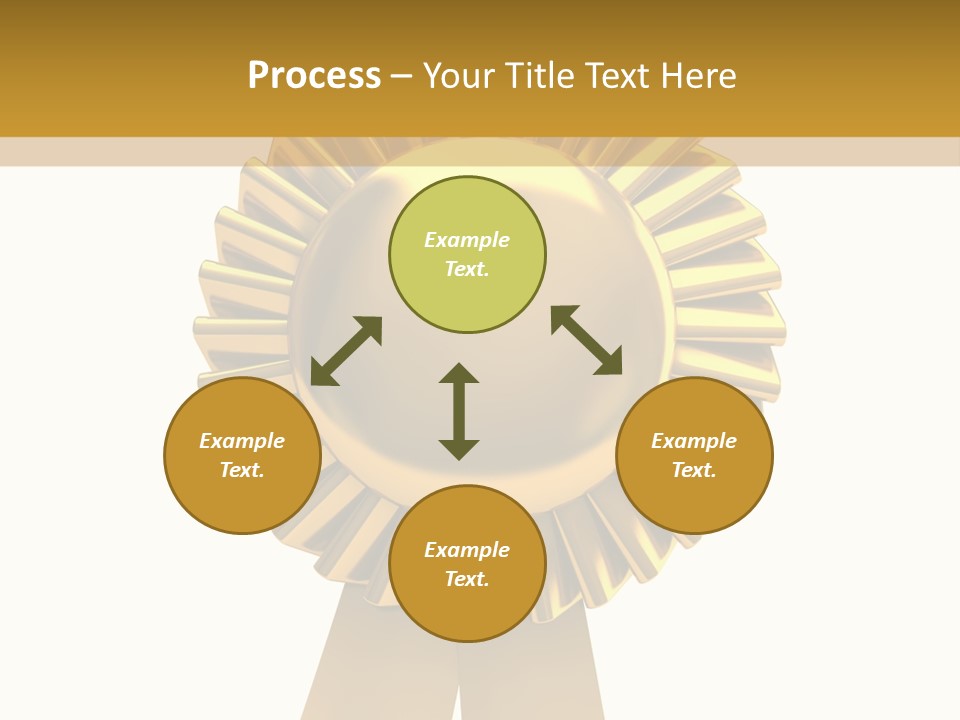 Warranty Leadership Gold PowerPoint Template