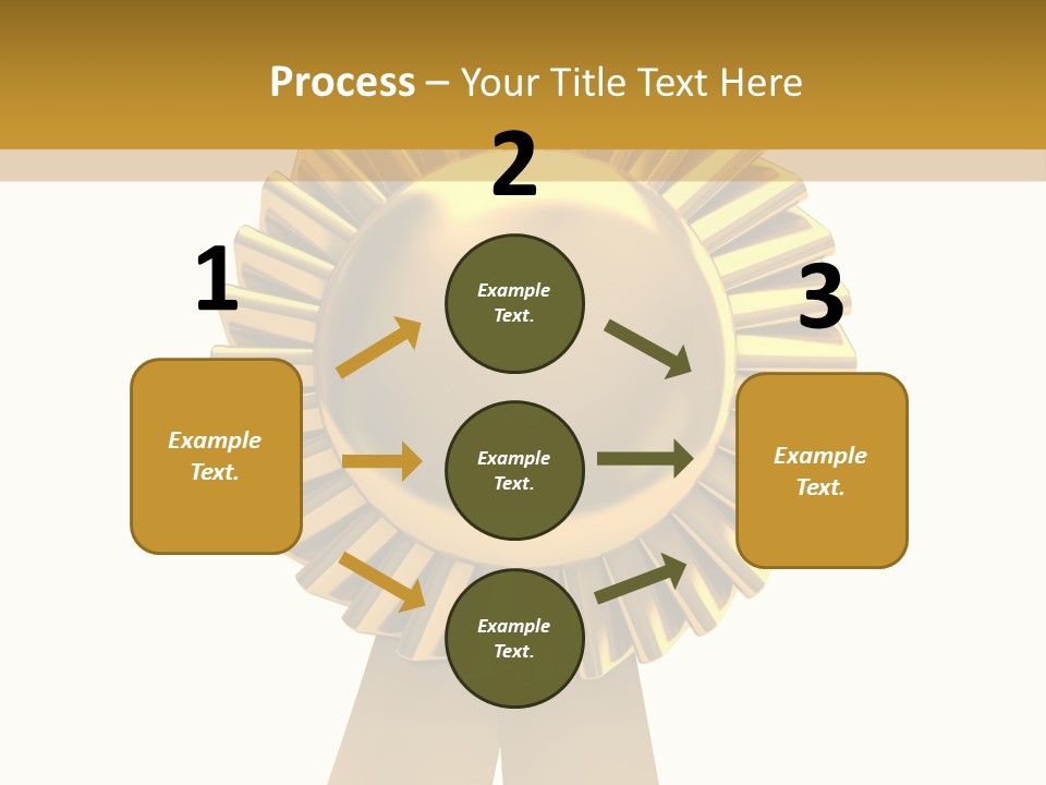 Warranty Leadership Gold PowerPoint Template