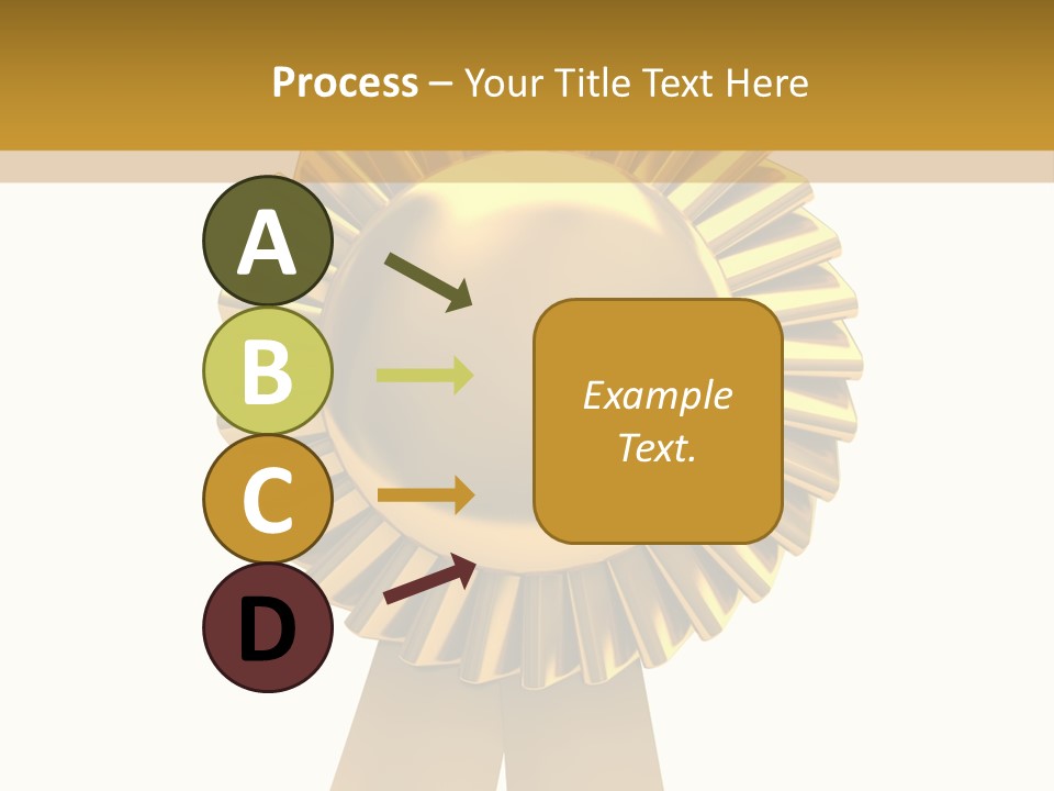 Warranty Leadership Gold PowerPoint Template