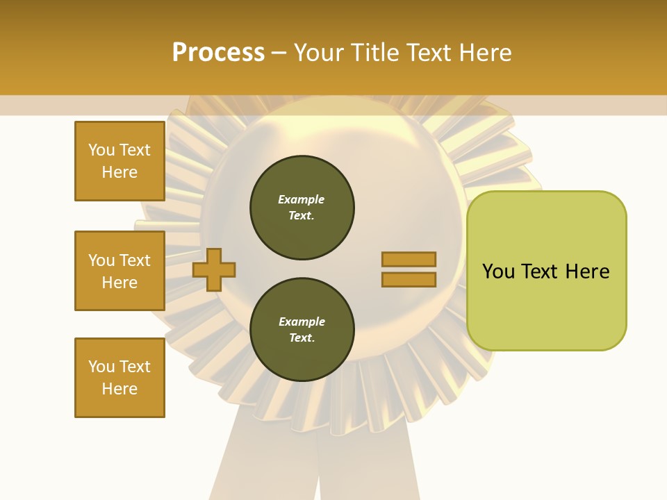 Warranty Leadership Gold PowerPoint Template