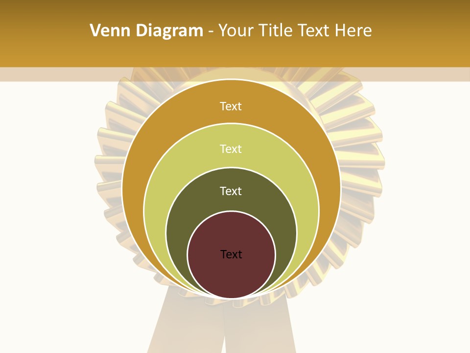 Warranty Leadership Gold PowerPoint Template