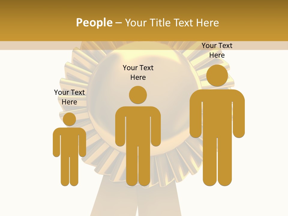 Warranty Leadership Gold PowerPoint Template