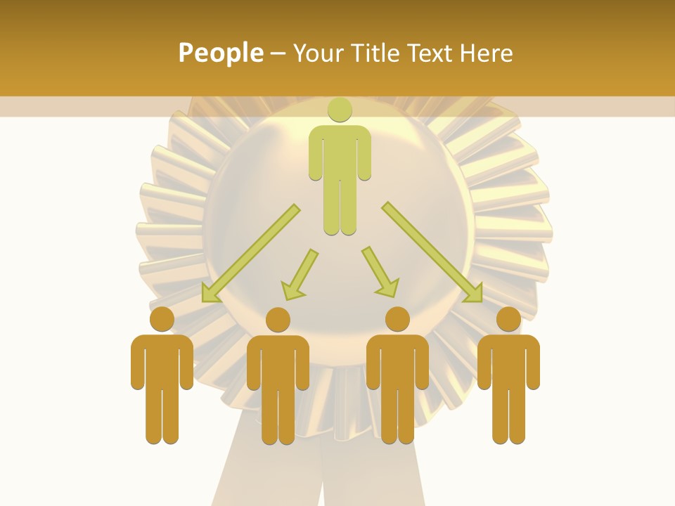 Warranty Leadership Gold PowerPoint Template