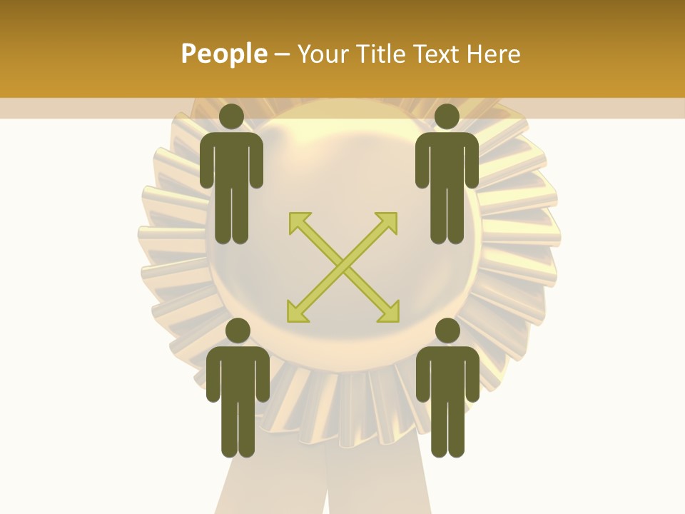 Warranty Leadership Gold PowerPoint Template