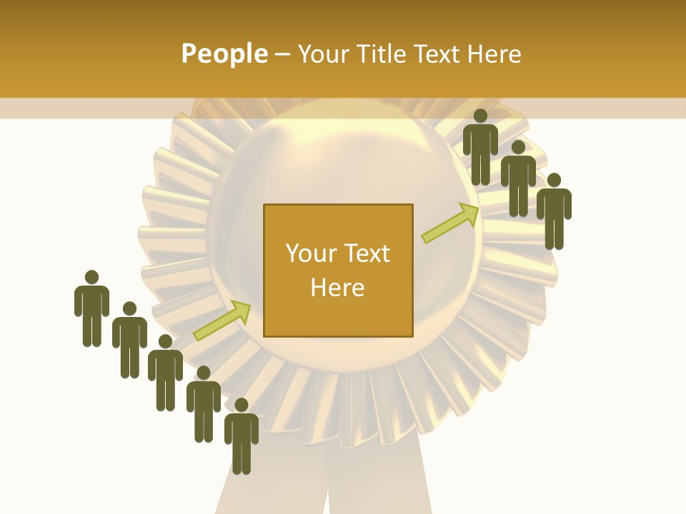 Warranty Leadership Gold PowerPoint Template