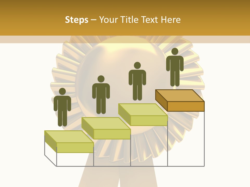 Warranty Leadership Gold PowerPoint Template