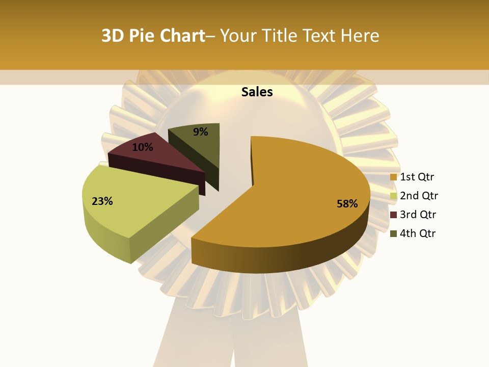 Warranty Leadership Gold PowerPoint Template
