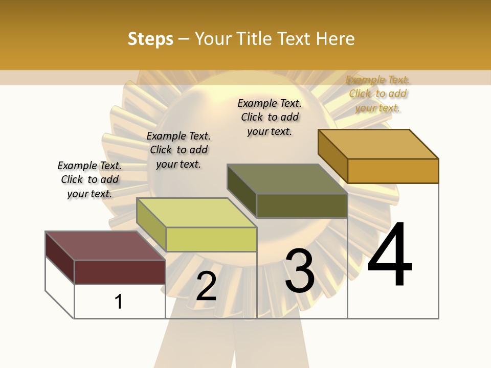 Warranty Leadership Gold PowerPoint Template