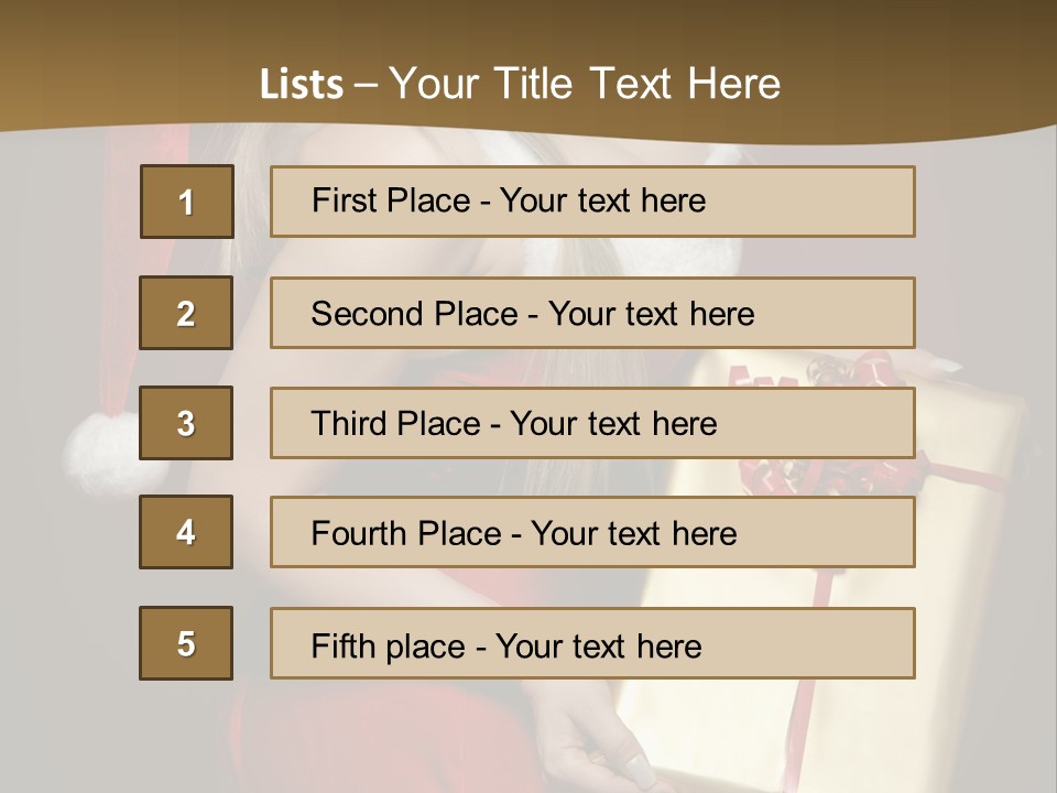 Writing Corporate Table PowerPoint Template