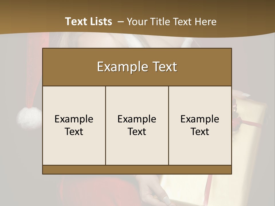 Writing Corporate Table PowerPoint Template