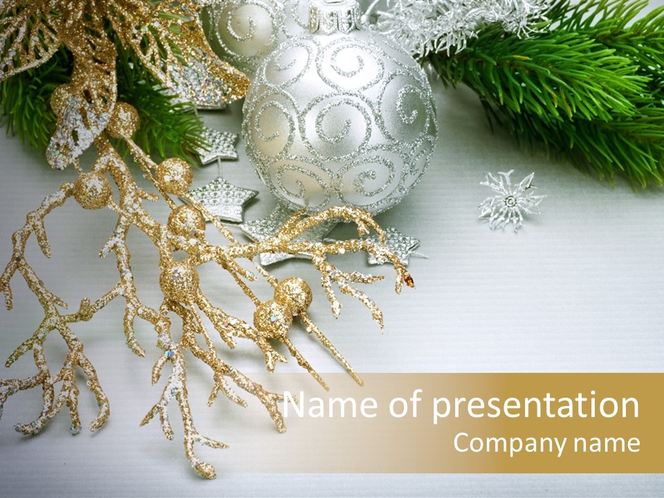 Blink Silver Detail PowerPoint Template