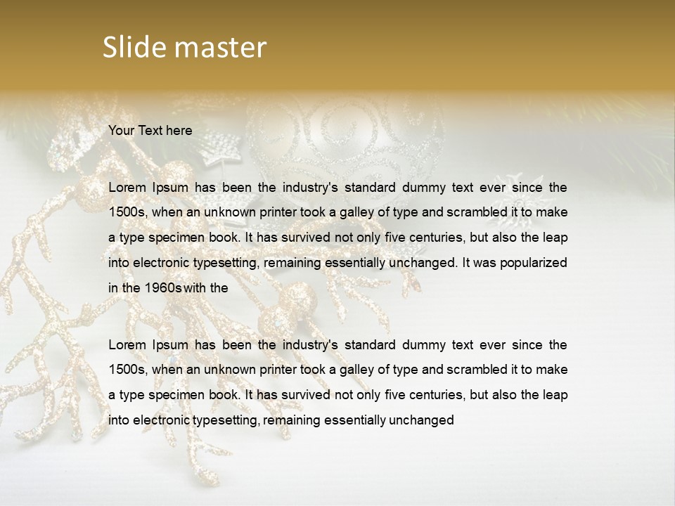 Blink Silver Detail PowerPoint Template