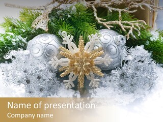 Snow New Ornate PowerPoint Template