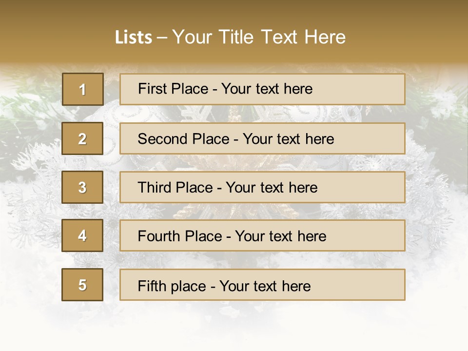 Snow New Ornate PowerPoint Template