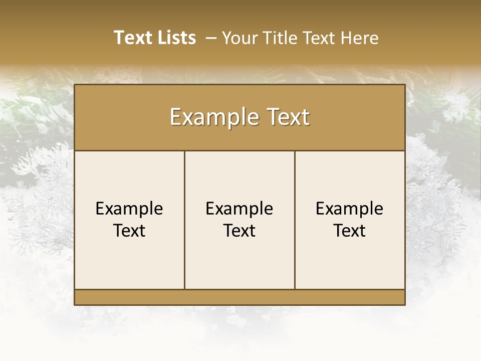 Snow New Ornate PowerPoint Template