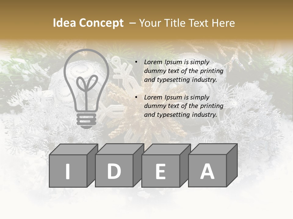 Snow New Ornate PowerPoint Template