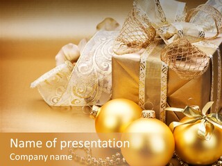 Tradition Detail Bow PowerPoint Template