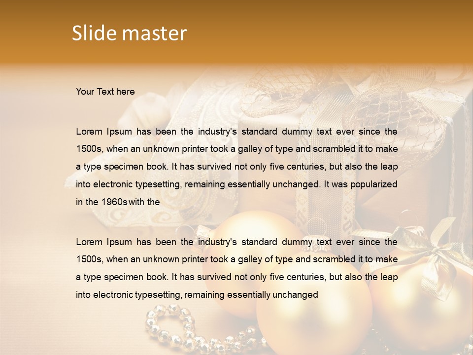 Tradition Detail Bow PowerPoint Template