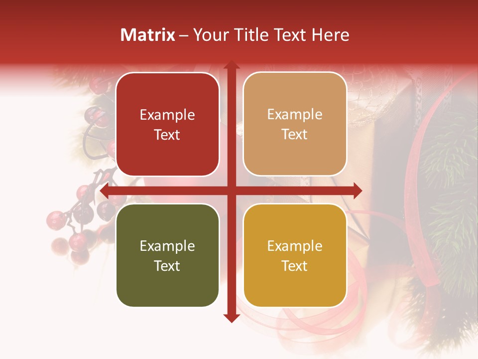 Ornate Branch Background PowerPoint Template