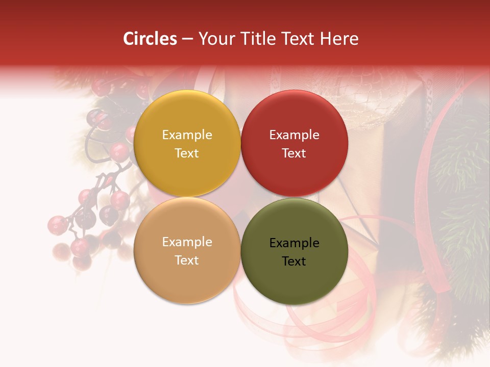 Ornate Branch Background PowerPoint Template