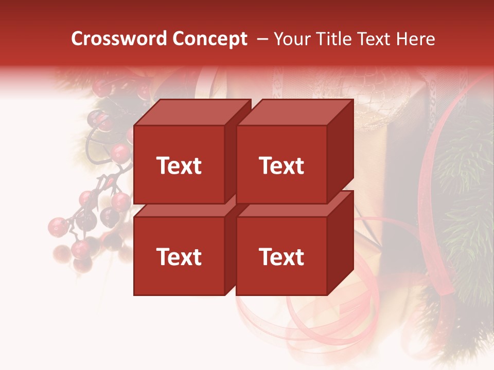 Ornate Branch Background PowerPoint Template