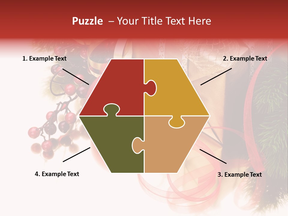 Ornate Branch Background PowerPoint Template