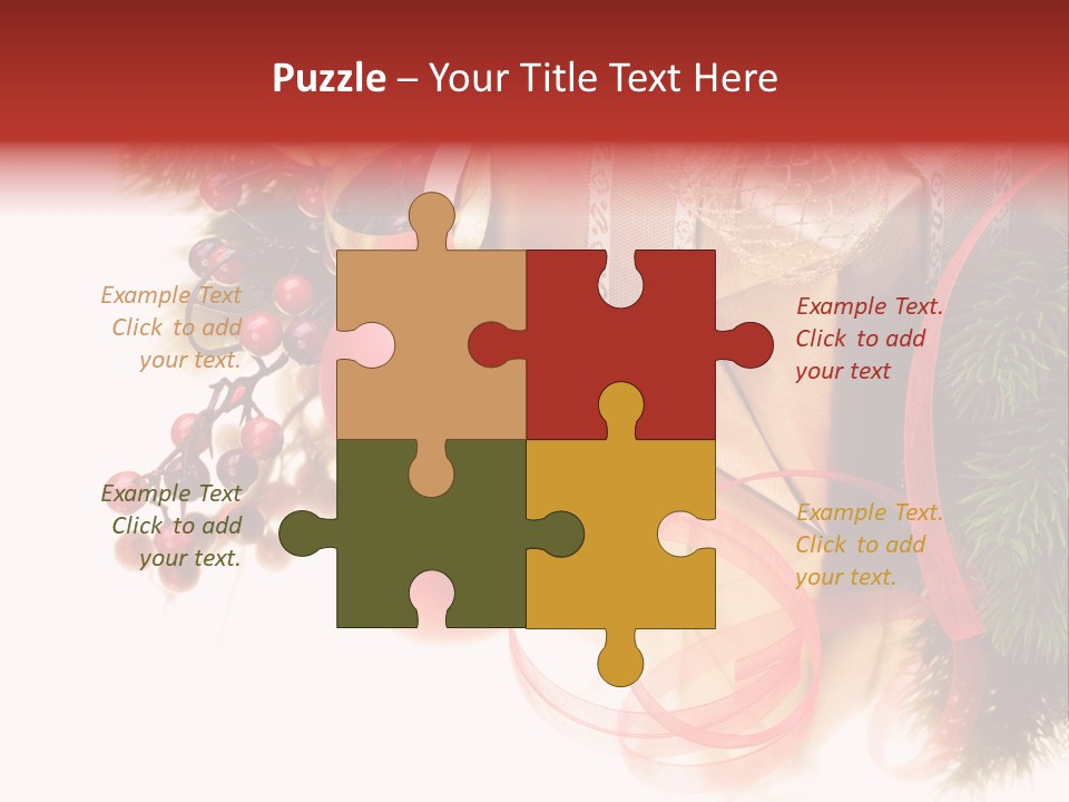 Ornate Branch Background PowerPoint Template