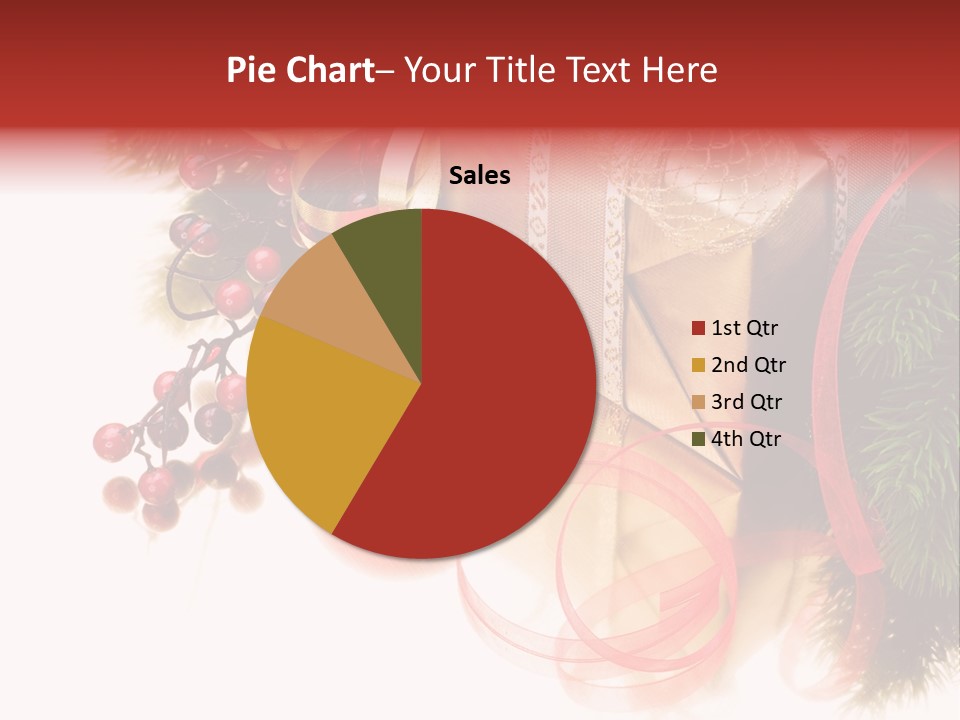 Ornate Branch Background PowerPoint Template
